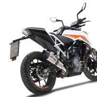 Exhaust compatible with Ktm 250 Duke 2021-2023, GP Evo4 Titanium, Slip-on exhaust including removable db killer and link pipe 