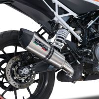 Exhaust compatible with Ktm 250 Duke 2021-2023, GP Evo4 Titanium, Slip-on exhaust including removable db killer and link pipe 