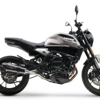 Pot echappement compatible avec Moto Morini Seiemmezzo Scr 2022-2024, Gpe Ann. Poppy, Système demi complet homologué,pas légal pour les marchés européens, y compris db killer amovible 