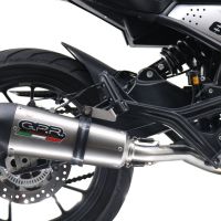 Exhaust compatible with Moto Morini Seiemmezzo Scr 2022-2024, Gpe Ann. titanium, Mid-Full system exhaust including removable db killer 