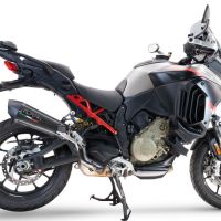 Exhaust compatible with Ducati Multistrada V4 Rally 2023-2024, GP Evo4 Poppy, Slip-on exhaust including removable db killer and link pipe 