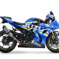 Pot echappement compatible avec Suzuki Gsx-R 1000 - 1000 R 2021-2025, Gpe Ann. titanium, Pot échappement racing, avec les tuyaux de liaison, article sans homologation 