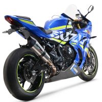 Pot echappement compatible avec Suzuki Gsx-R 1000 - 1000 R 2021-2025, Gpe Ann. titanium, Pot échappement racing, avec les tuyaux de liaison, article sans homologation 