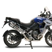 Exhaust compatible with Triumph Tiger 1200 Gt - Rally 2022-2024, GP Evo4 Titanium, Slip-on exhaust including removable db killer and link pipe 