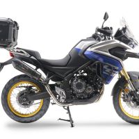 Exhaust compatible with Voge 525DSX 2023-2024, GP Evo4 Poppy, Slip-on exhaust including removable db killer and link pipe 