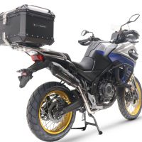 Exhaust compatible with Voge 525DSX 2023-2024, GP Evo4 Poppy, Slip-on exhaust including removable db killer and link pipe 