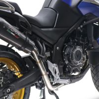 Exhaust compatible with Voge 525DSX 2023-2024, GP Evo4 Poppy, Slip-on exhaust including removable db killer and link pipe 