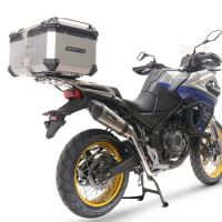 Exhaust compatible with Voge 525DSX 2023-2024, GP Evo4 Titanium, Slip-on exhaust including removable db killer and link pipe 