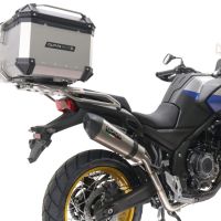 Exhaust compatible with Voge 525DSX 2023-2024, GP Evo4 Titanium, Slip-on exhaust including removable db killer and link pipe 