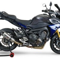 Pot echappement compatible avec Yamaha Mt-09 2021-2023, Gpe Ann. titanium, Pot échappement complet, non légal pour les pays de l'UE, avec db killer amovible 