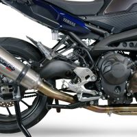 Pot echappement compatible avec Yamaha Mt-09 2021-2023, Gpe Ann. titanium, Pot échappement complet, non légal pour les pays de l'UE, avec db killer amovible 