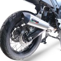 Exhaust compatible with Yamaha Tenere 700 2019-2020, GP Evo4 Titanium, Slip-on exhaust including removable db killer and link pipe 