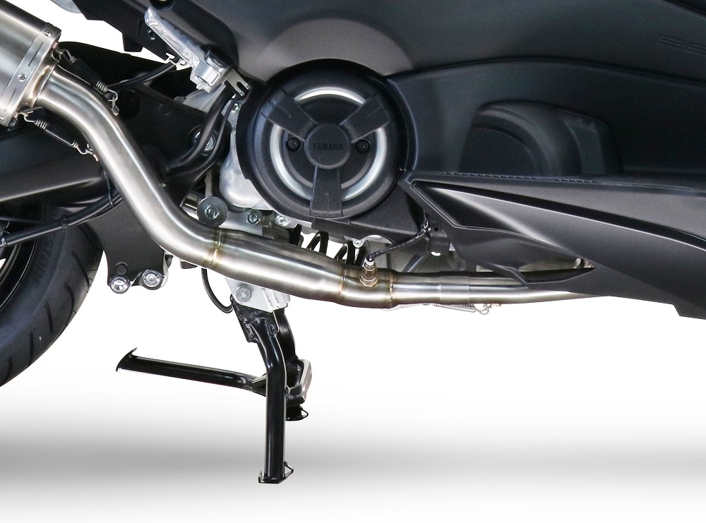 Exhaust compatible with Yamaha T-Max 560 2022-2024, Gpe Ann. titanium, Full system exhaust, including removable db killer 