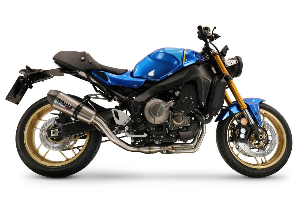 Exhaust compatible with Yamaha XSR900 2022-2024, Gpe Ann. titanium, Full system exhaust, including removable db killer 