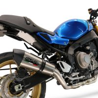 Exhaust compatible with Yamaha XSR900 2022-2024, Gpe Ann. titanium, Full system exhaust, including removable db killer 