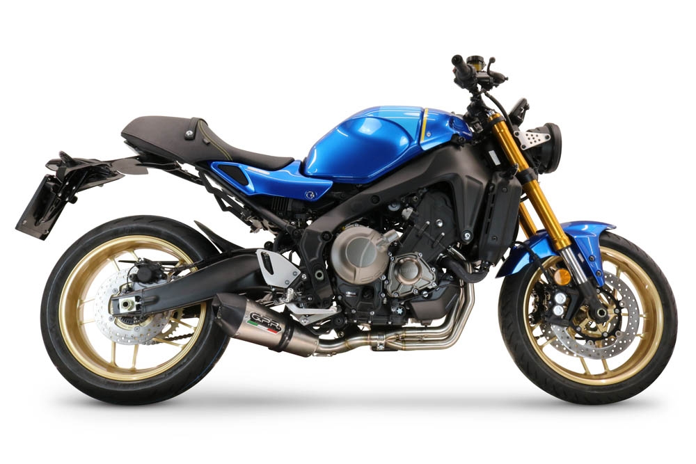 Exhaust compatible with Yamaha XSR900 2022-2024, Gpe Ann. titanium, Full system exhaust, including removable db killer 
