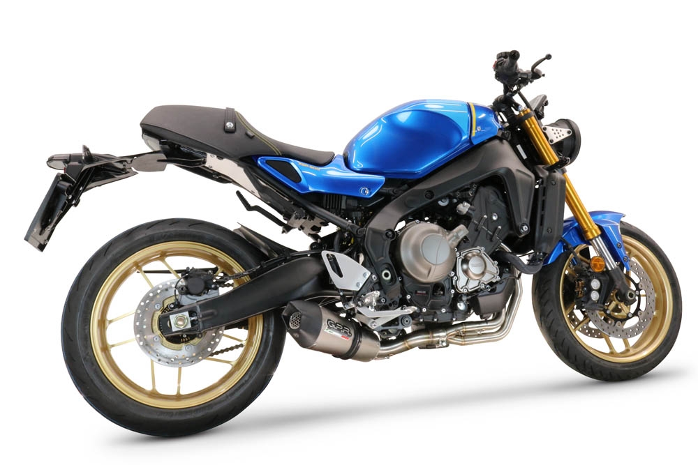 Exhaust compatible with Yamaha XSR900 2022-2024, Gpe Ann. titanium, Full system exhaust, including removable db killer 