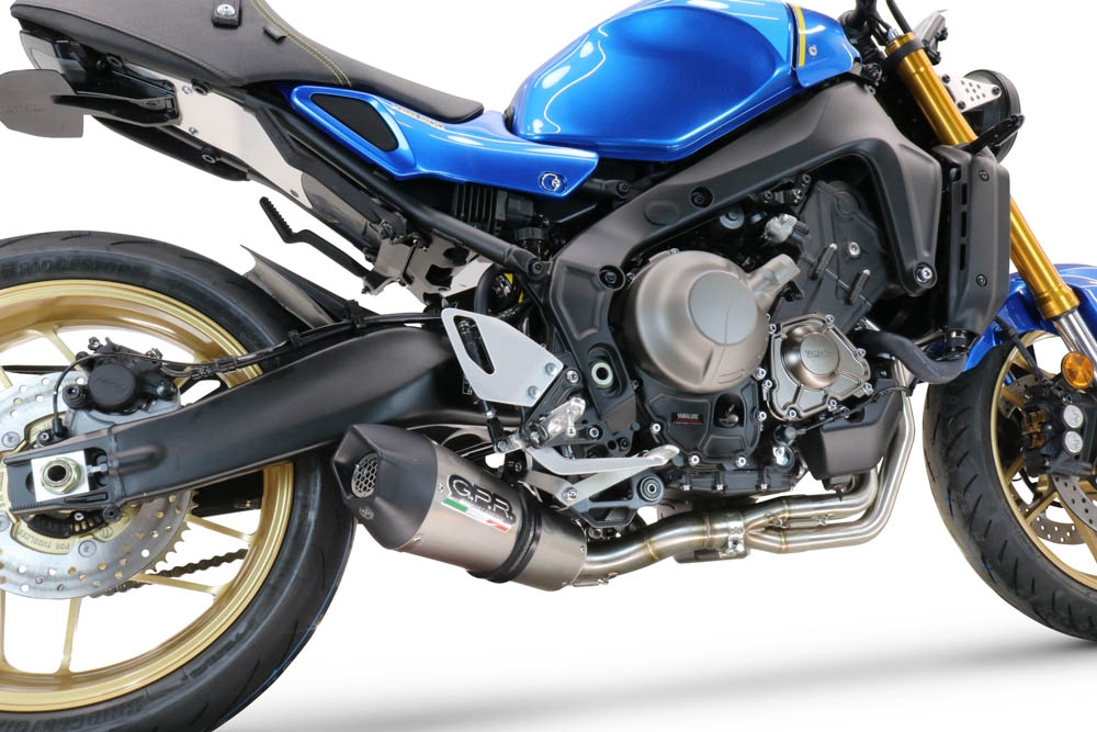 Exhaust compatible with Yamaha XSR900 2022-2024, Gpe Ann. titanium, Full system exhaust, including removable db killer 