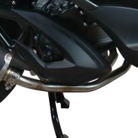 Pot echappement compatible avec Zontes M 310 2021-2024, Evo4 Road Inox, Pot échappement complet, non légal pour les pays de l'UE, avec db killer amovible 