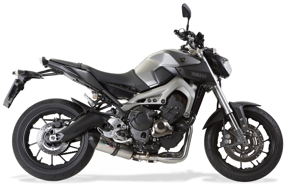 Pot echappement compatible avec Yamaha Tracer 900 GT 2018-2020, Gpe Ann. titanium, Pot échappement complet, non légal pour les pays de l'UE, avec db killer amovible 