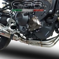 Pot echappement compatible avec Yamaha Tracer 900 GT 2018-2020, Gpe Ann. titanium, Pot échappement complet, non légal pour les pays de l'UE, avec db killer amovible 