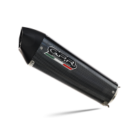 Exhaust compatible with Honda CBR125R 2004-2010, Gpe Ann. Poppy, Bolt-on silencer including removable db killer 