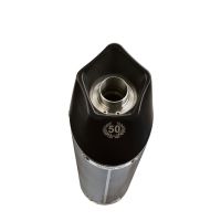 Exhaust compatible with Honda CBR125R 2004-2010, Gpe Ann. Poppy, Bolt-on silencer including removable db killer 