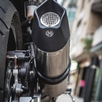 Pot echappement compatible avec Yamaha Xsr 700 2017-2020, Gpe Ann. titanium, Pot échappement complet, non légal pour les pays de l'UE, avec db killer amovible 